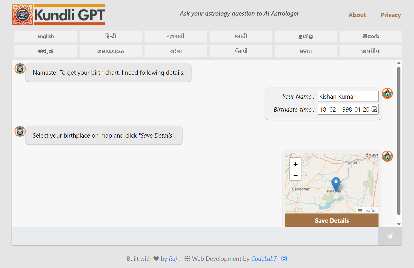 Chatbot Guided Steps